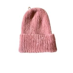 Aeropostale Pink  Knit Beanie Hat Aeropostale 100% Nylon One Size